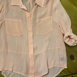 Sanctuary Peach Sheer Women's Top